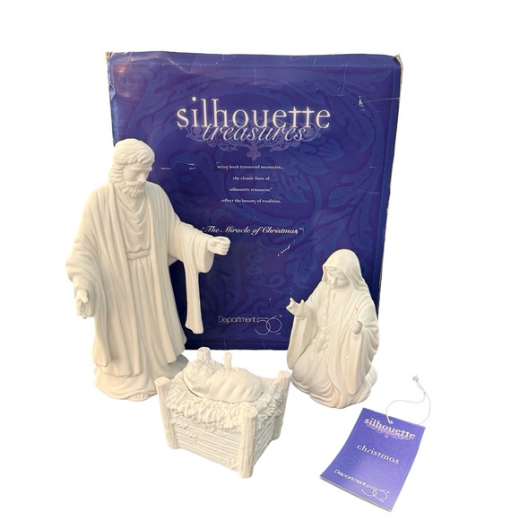 Department 56 Other - Department 56 Nativity Set Silhouette Treasures Miracle of Christmas Vintage Box